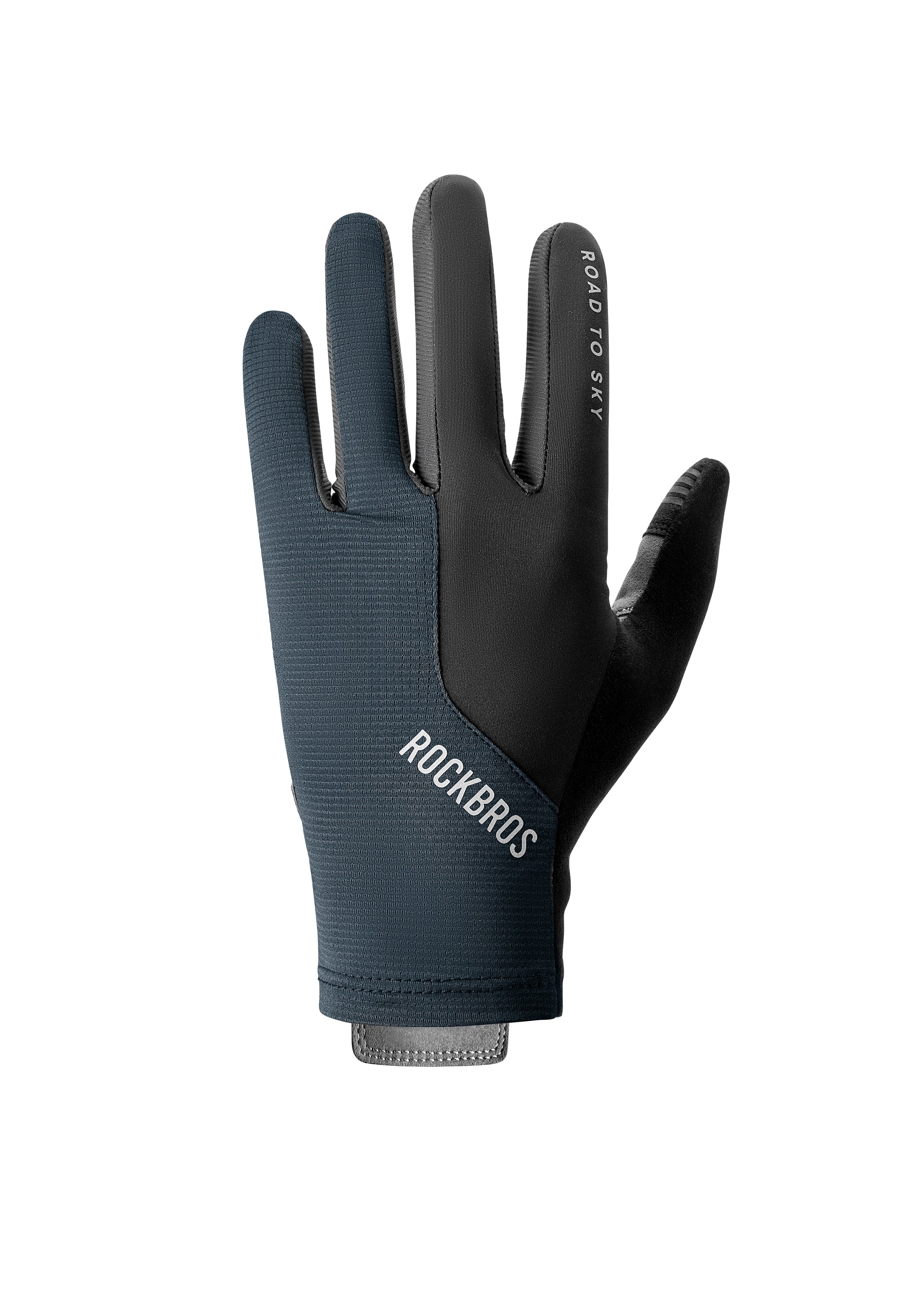 ROCKRBOS Road-to-Sky UV Protection Gloves #Color_Navy Blue