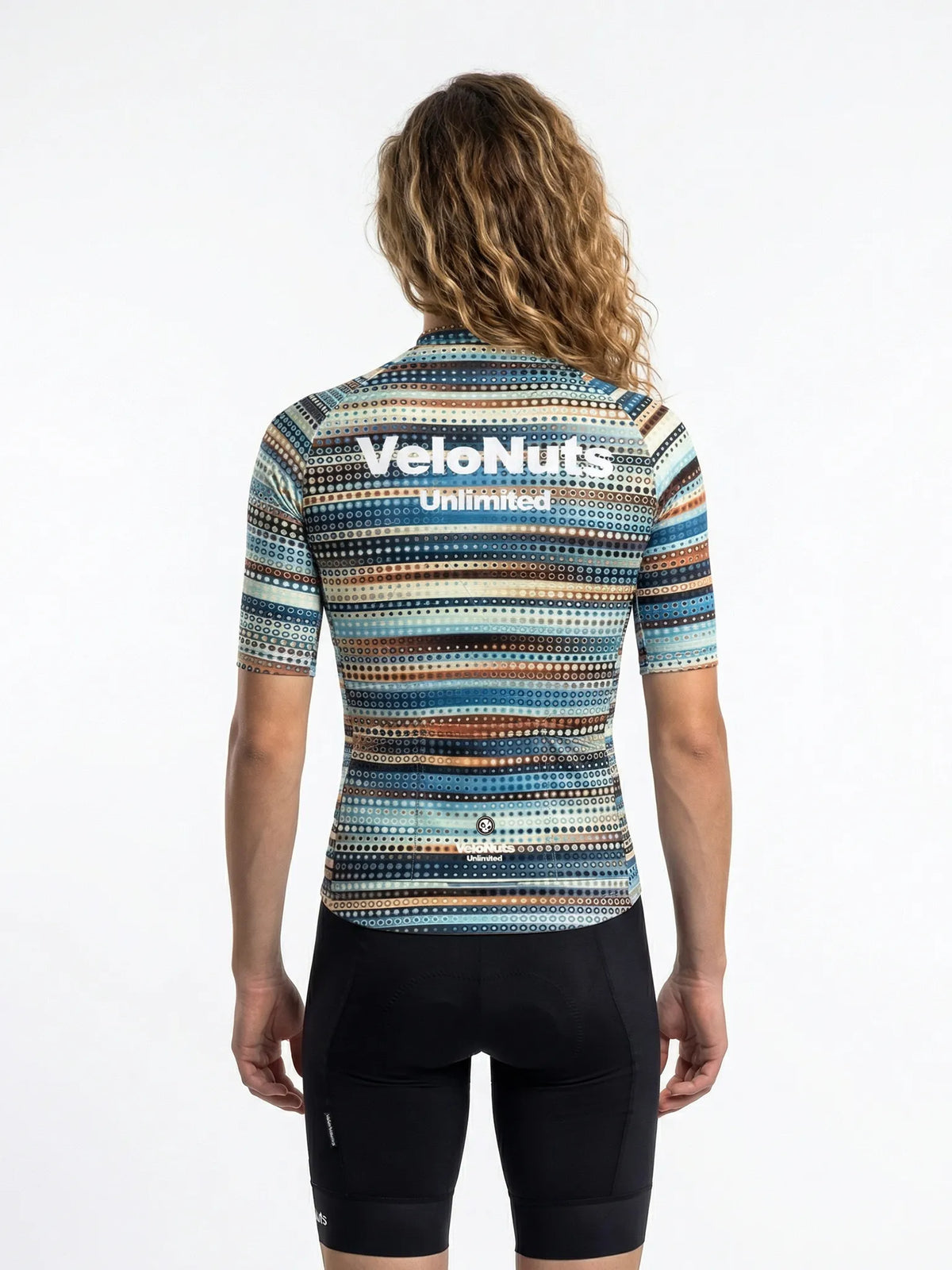 Women's Cycling Jersey Retro Signal#Type_Dotwave Stripe