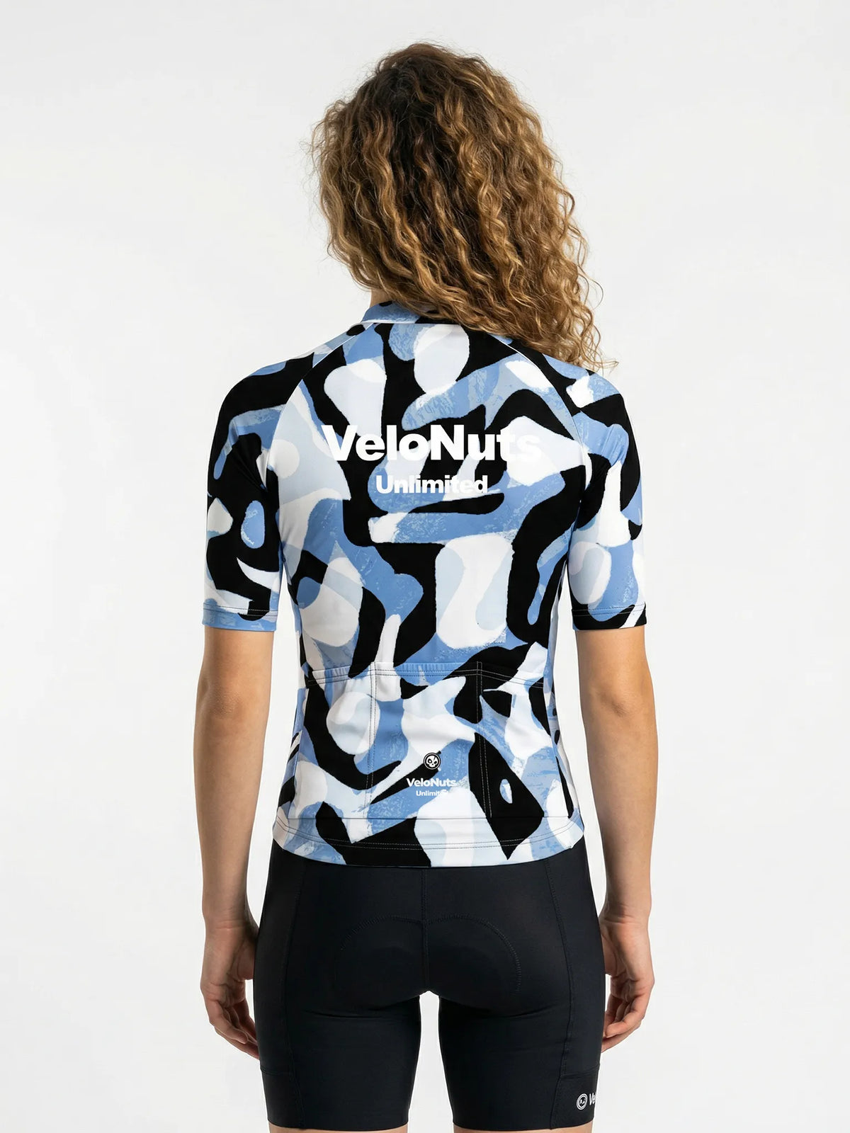 Women's Cycling Jersey Urban Camo#Type_Ink Blob Camo