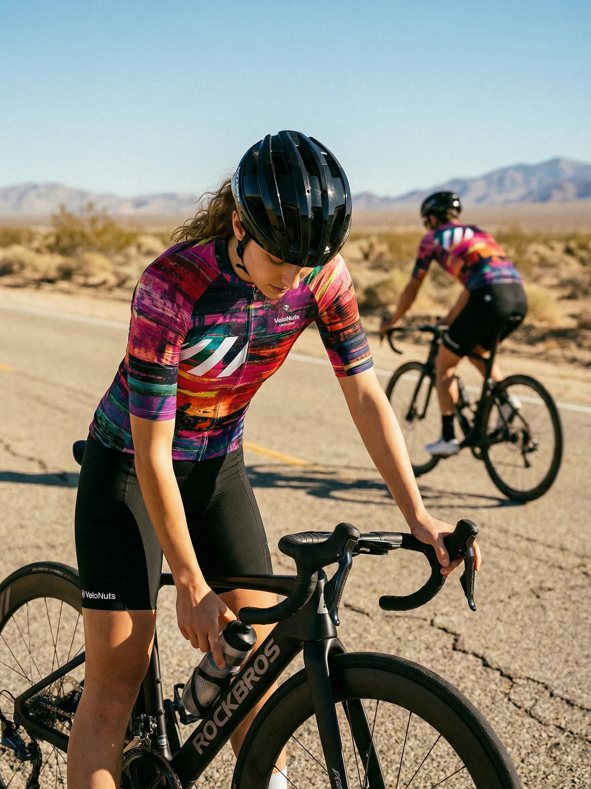 Women's Cycling Jersey Pixel Riot#Type_Neon Glitch