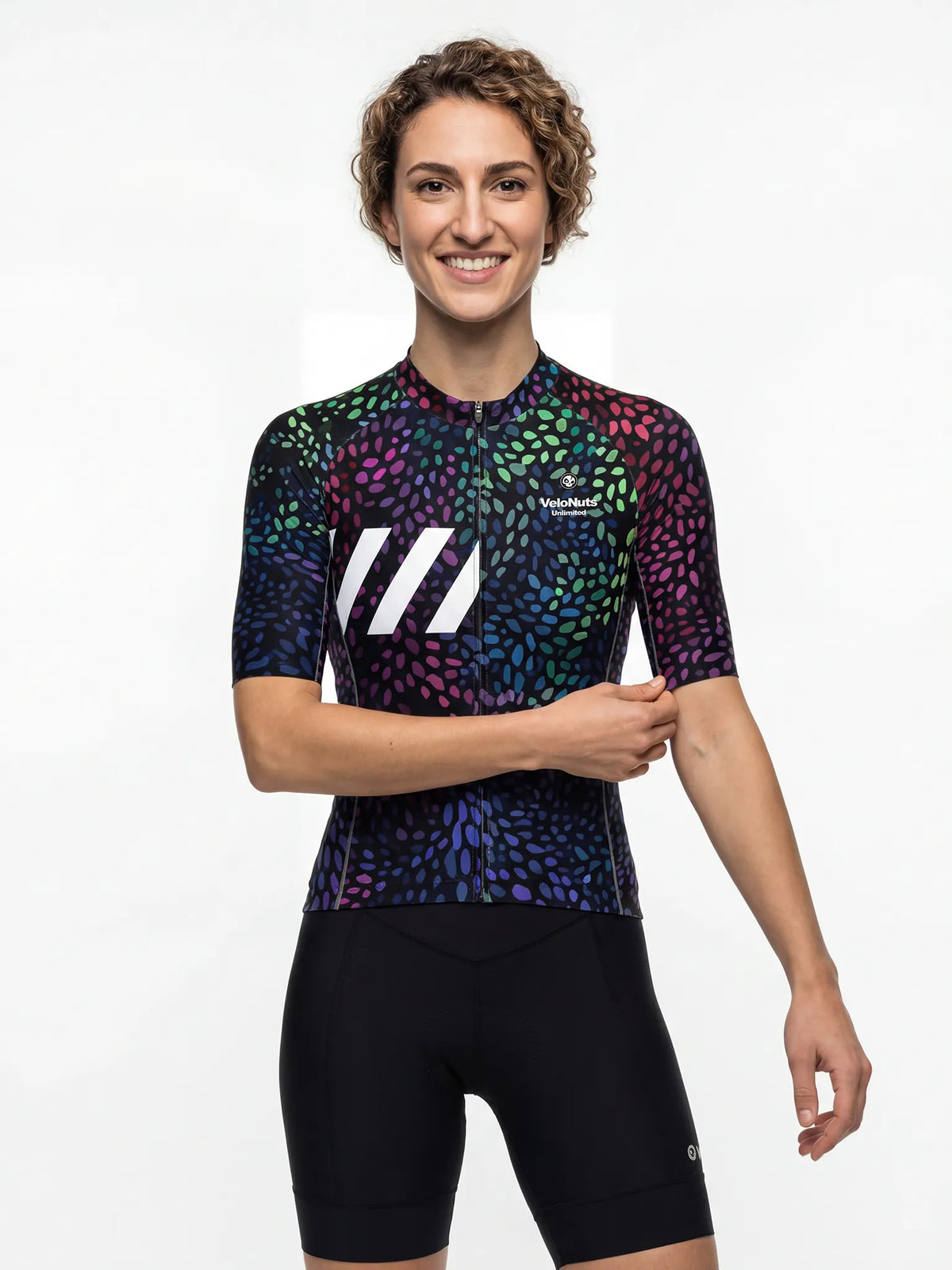 Women's Cycling Jersey Biolume Garden#Type_Neon Seed Burst