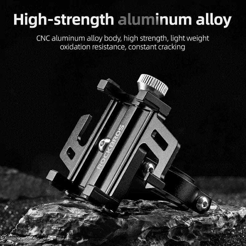 Aluminum Alloy Phone Mount Fits 2.2–3.7 in Wide