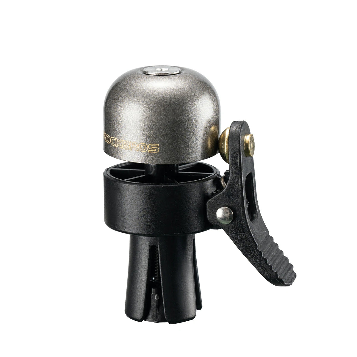 Copper alloy handlebar end plug bike bell #Color_Titanium