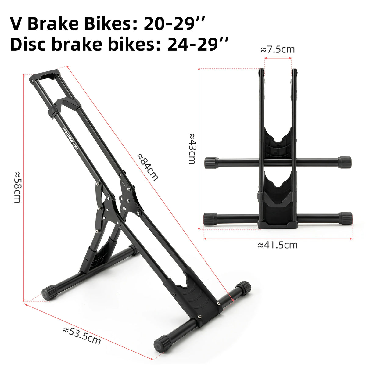Bike Floor Stand – Indoor Bike Storage Rack for 20-29 Inch Bikes