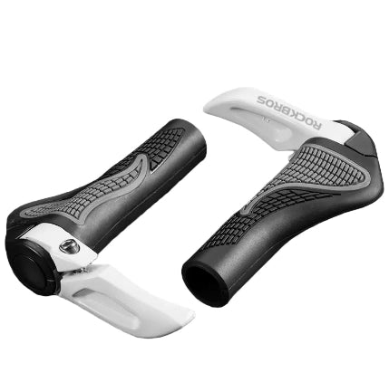 Puños para bicicleta de un solo bloqueo ergonómicos de goma antideslizante