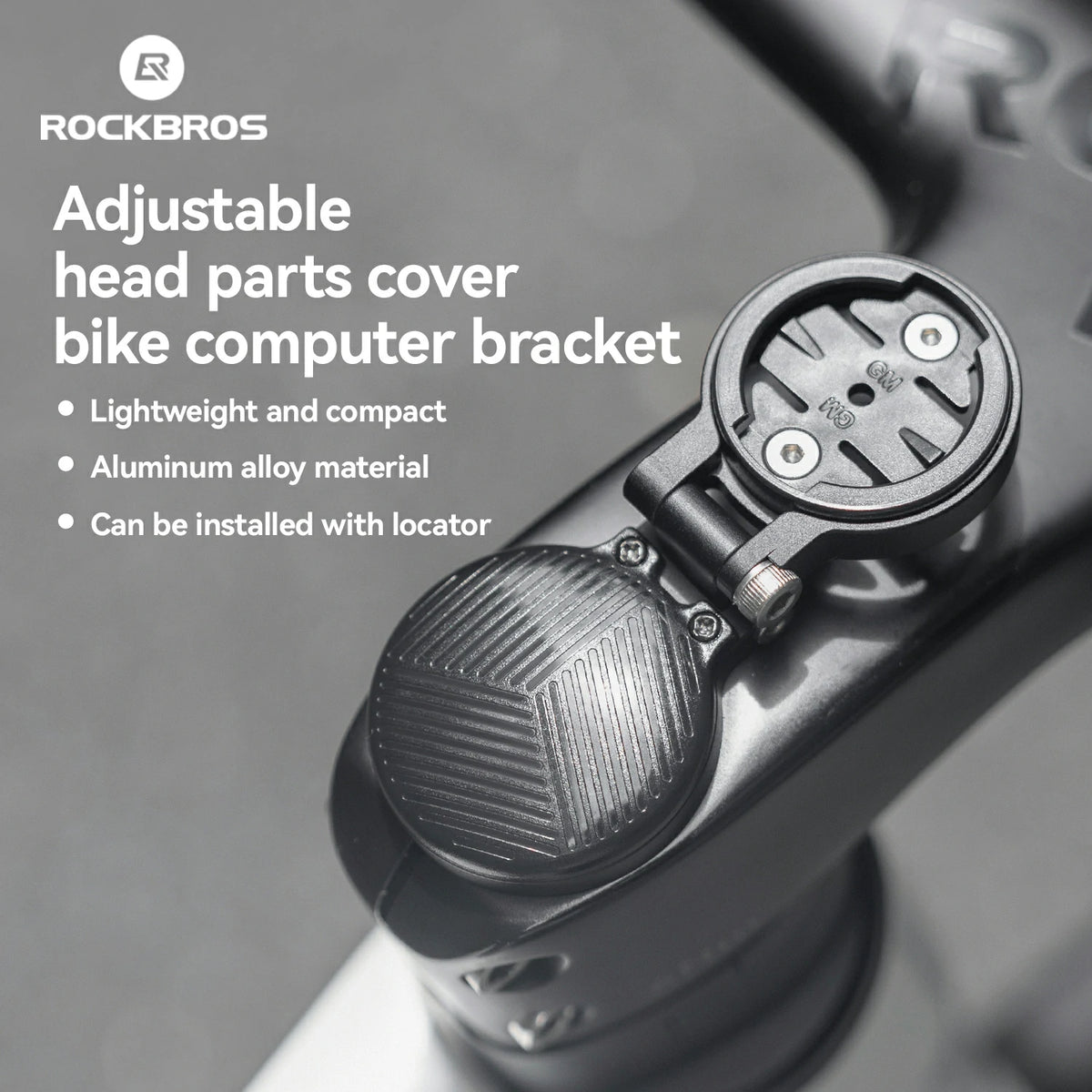 Cyclist using bike mount