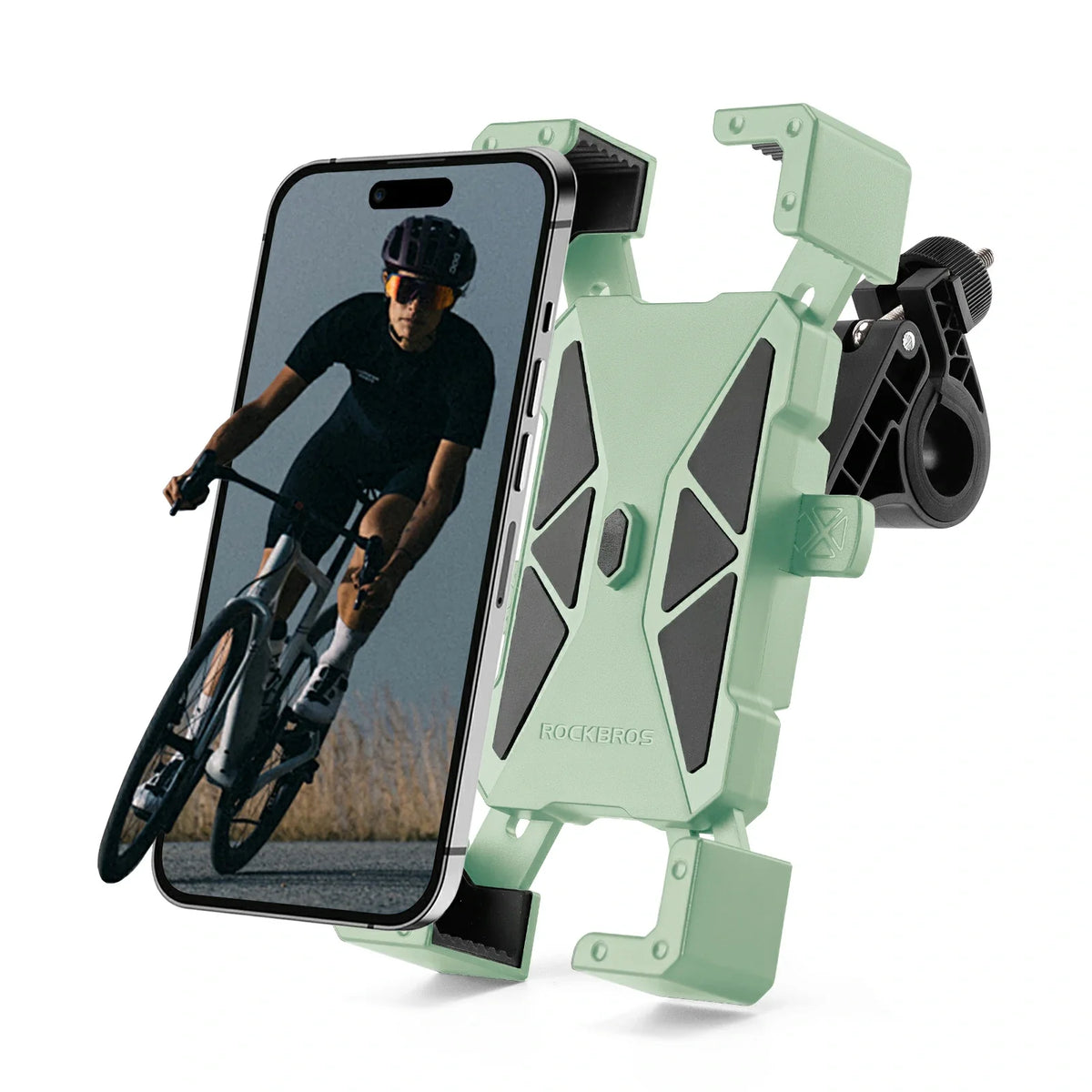 360 degree rotating bike phone holder for iPhone or smartphone#Color_Green