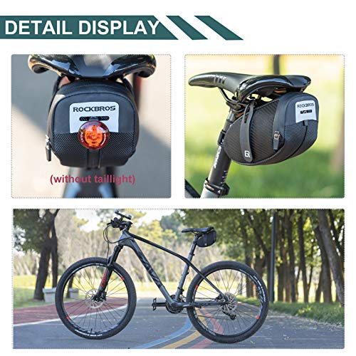 Bolsa para sillín de bicicleta con correa, paquete en cuña para ciclismo 0,75 L