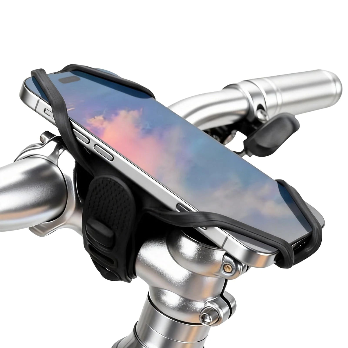 Soporte de teléfono para potencia de bicicleta de montaña y carretera de 4 a 7 pulgadas
