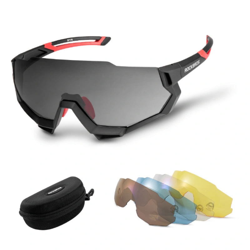 Gafas de sol deportivas polarizadas unisex (kit de 4 lentes)