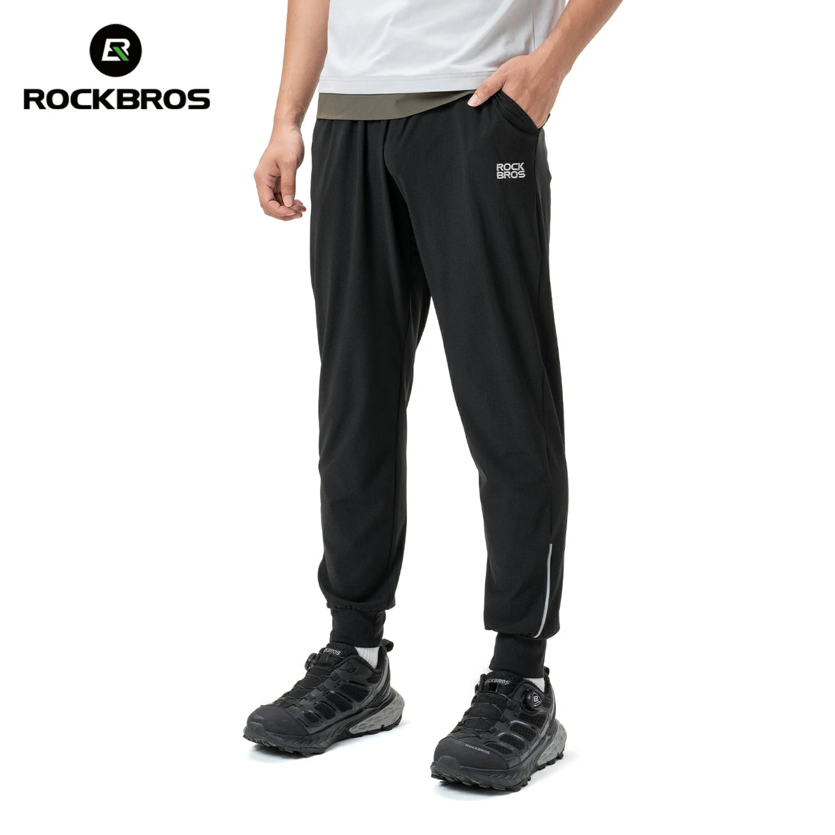 Reflective bike pants for low-light safety