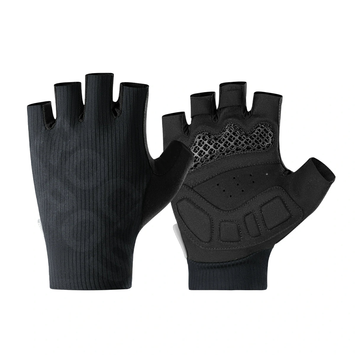 Black gloves with 'RockBros' branding on a white background #color_Black