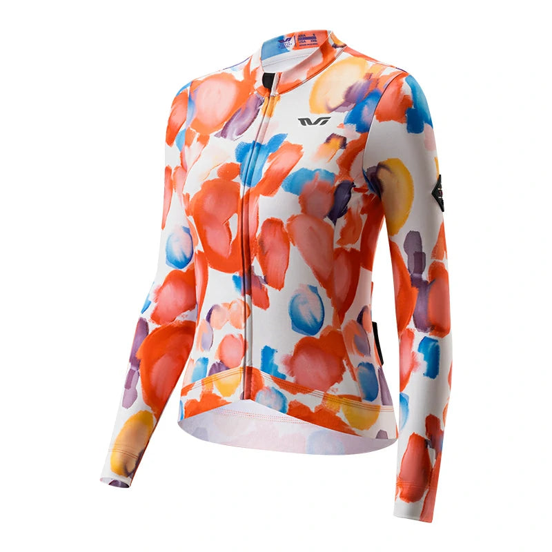 TVI Cycling Jersey Fleece Long Sleeve for 41–68 °F
