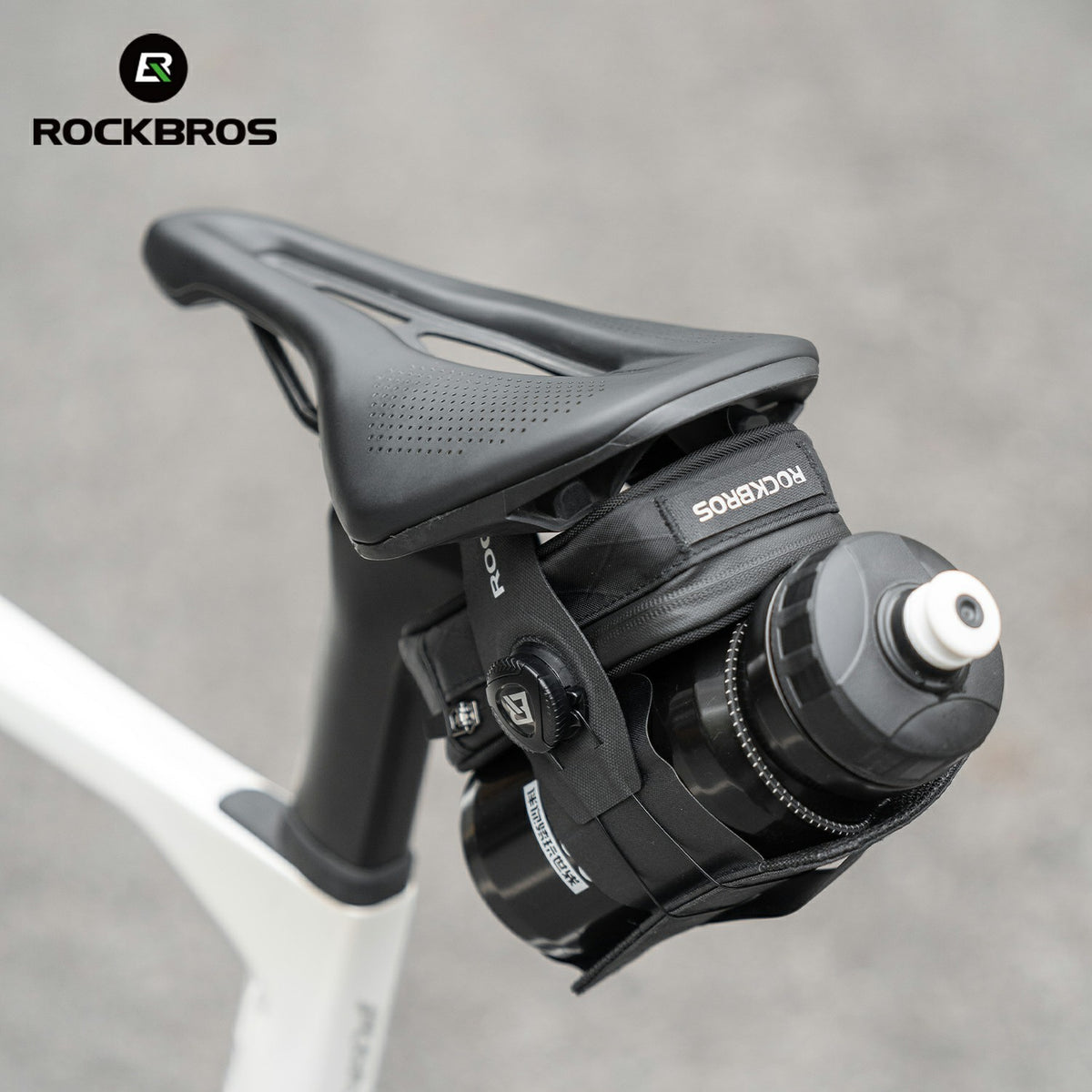 cycling tail bag compact and portable self-locking#color_black