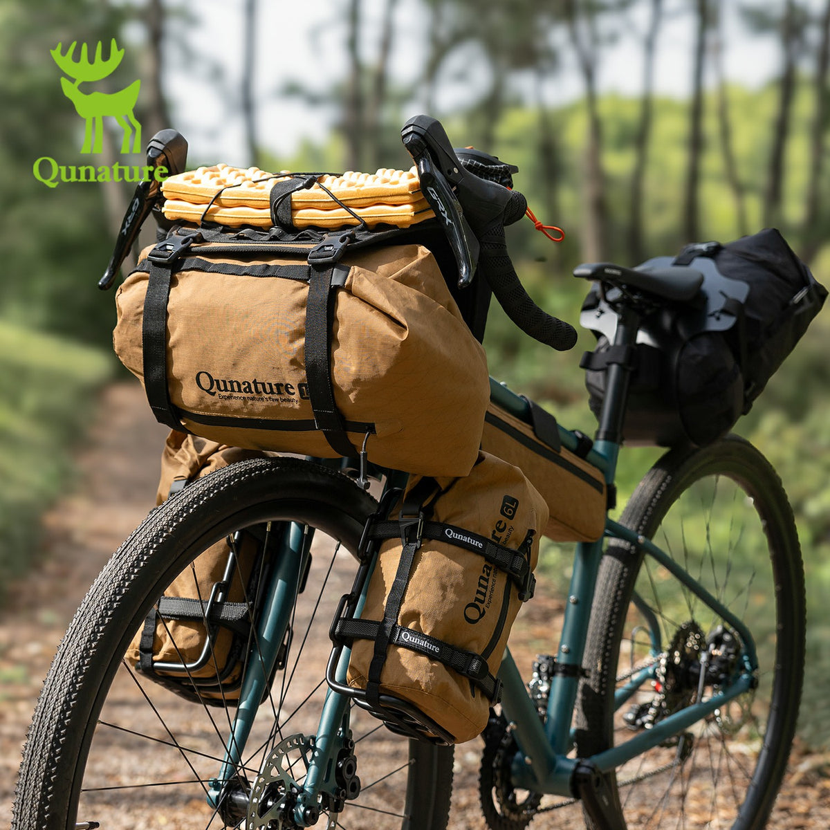 front hanging bikepacking bag for road and mtb