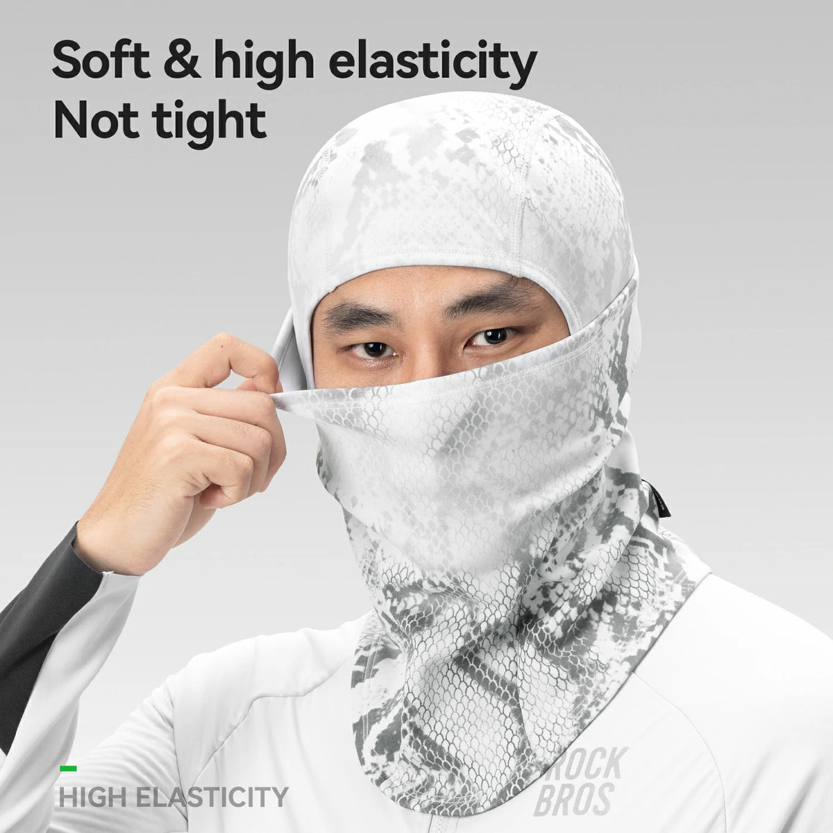 Balaclava polar termocromática transpirable e impermeable