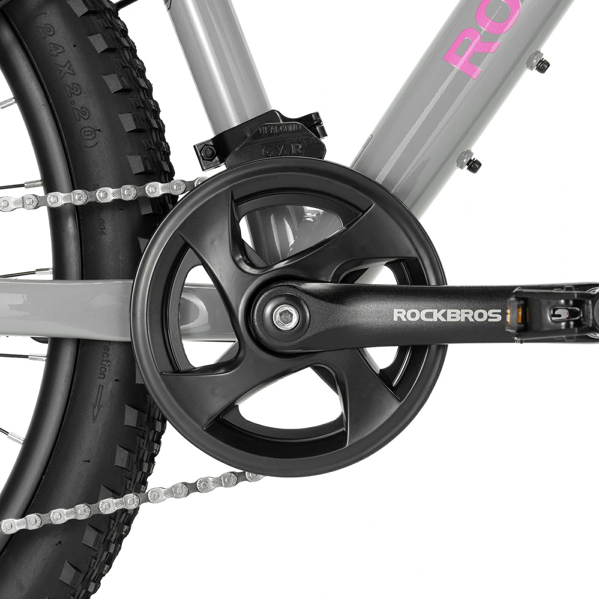 fly-24-inch-mountain-kid-bike-crankset #color_gray
