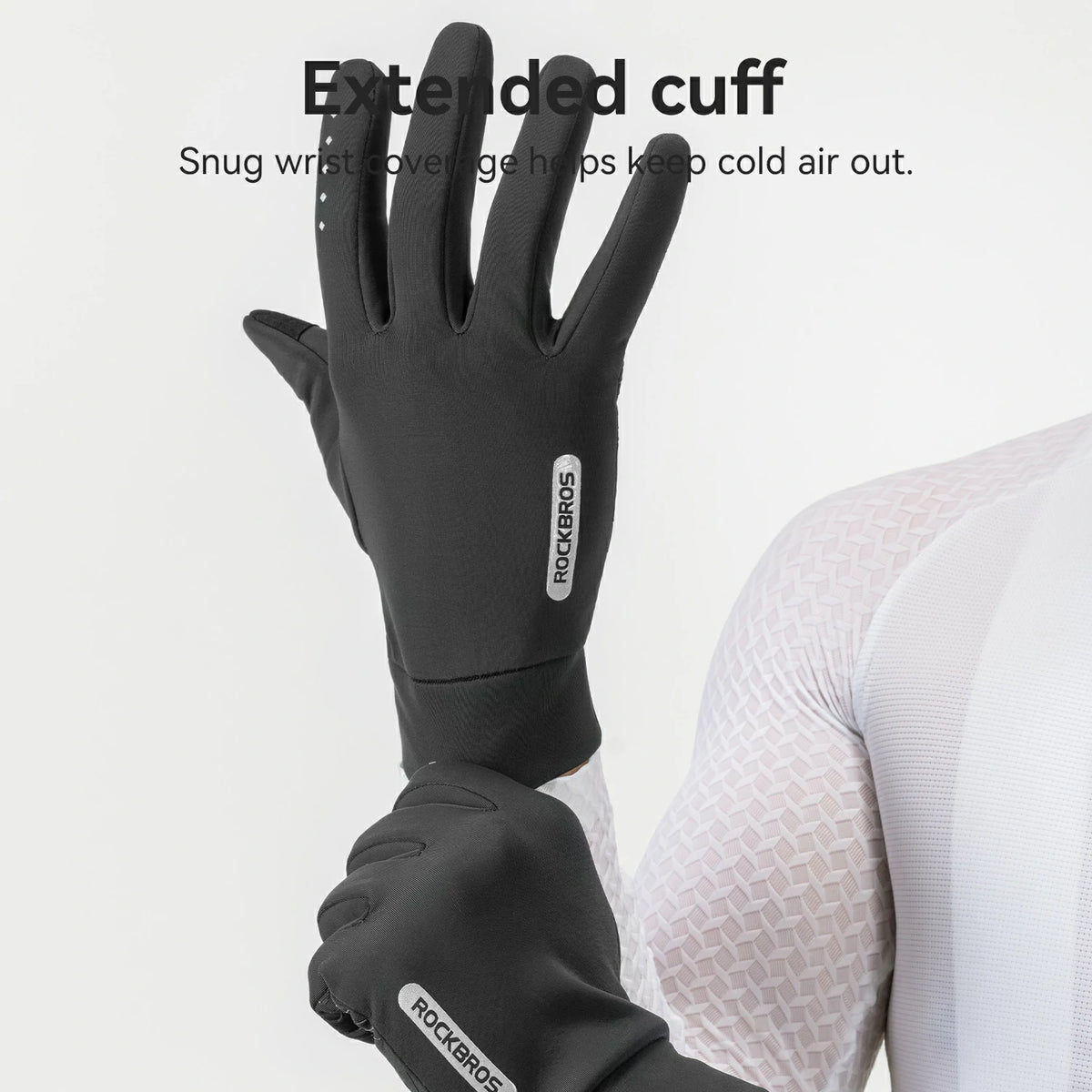 Full-Finger Thermal Cycling Gloves for 41–59°F