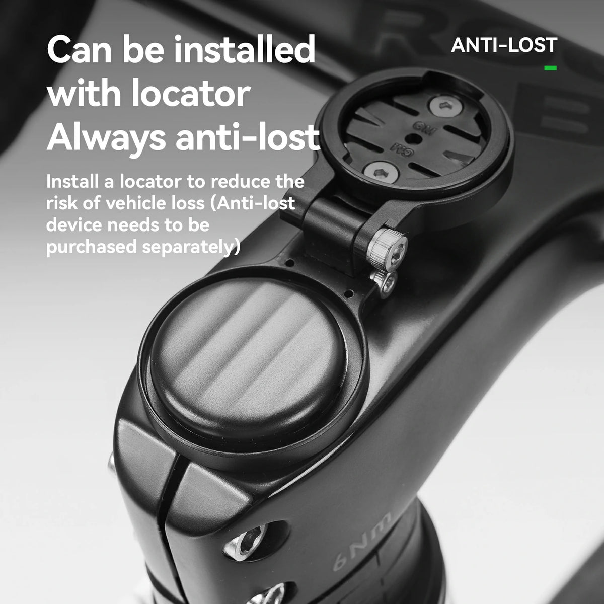 Headset cap bike computer mount with locator device SKU 510016001
