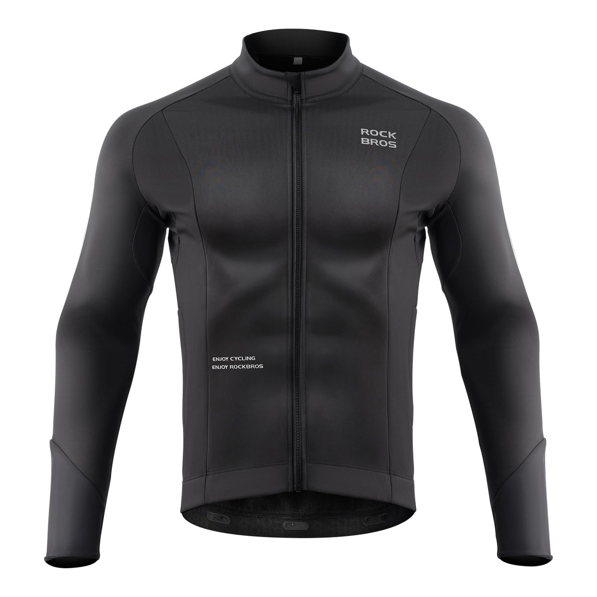 ROCKBROS Men‘s Winter Cycling Jacket Thermal Windproof Softshell for Road MTB