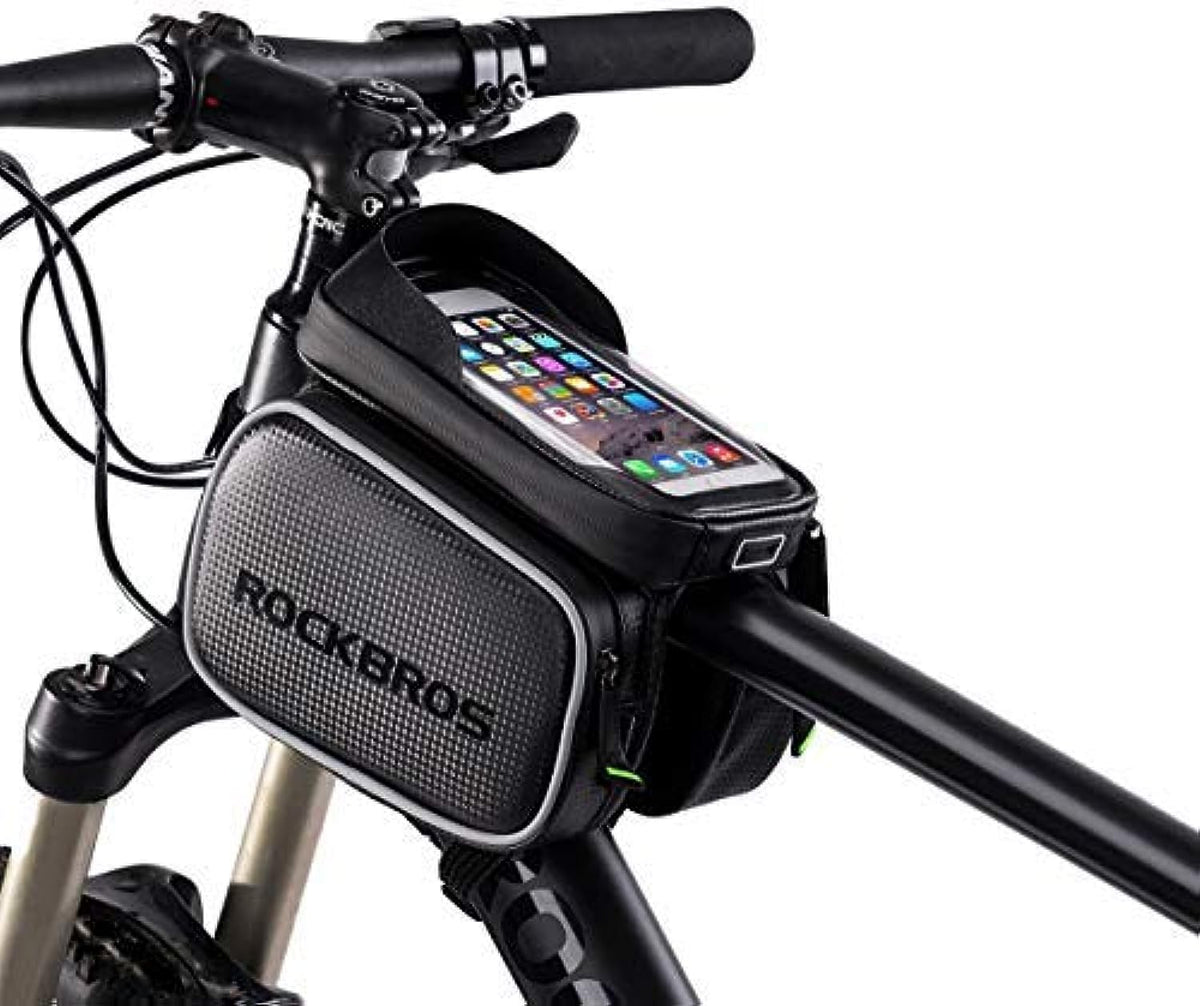 ROCKBROS Waterproof Bike Top Tube Bag - Phone Bag for 6.2” & Under - ROCKBROS