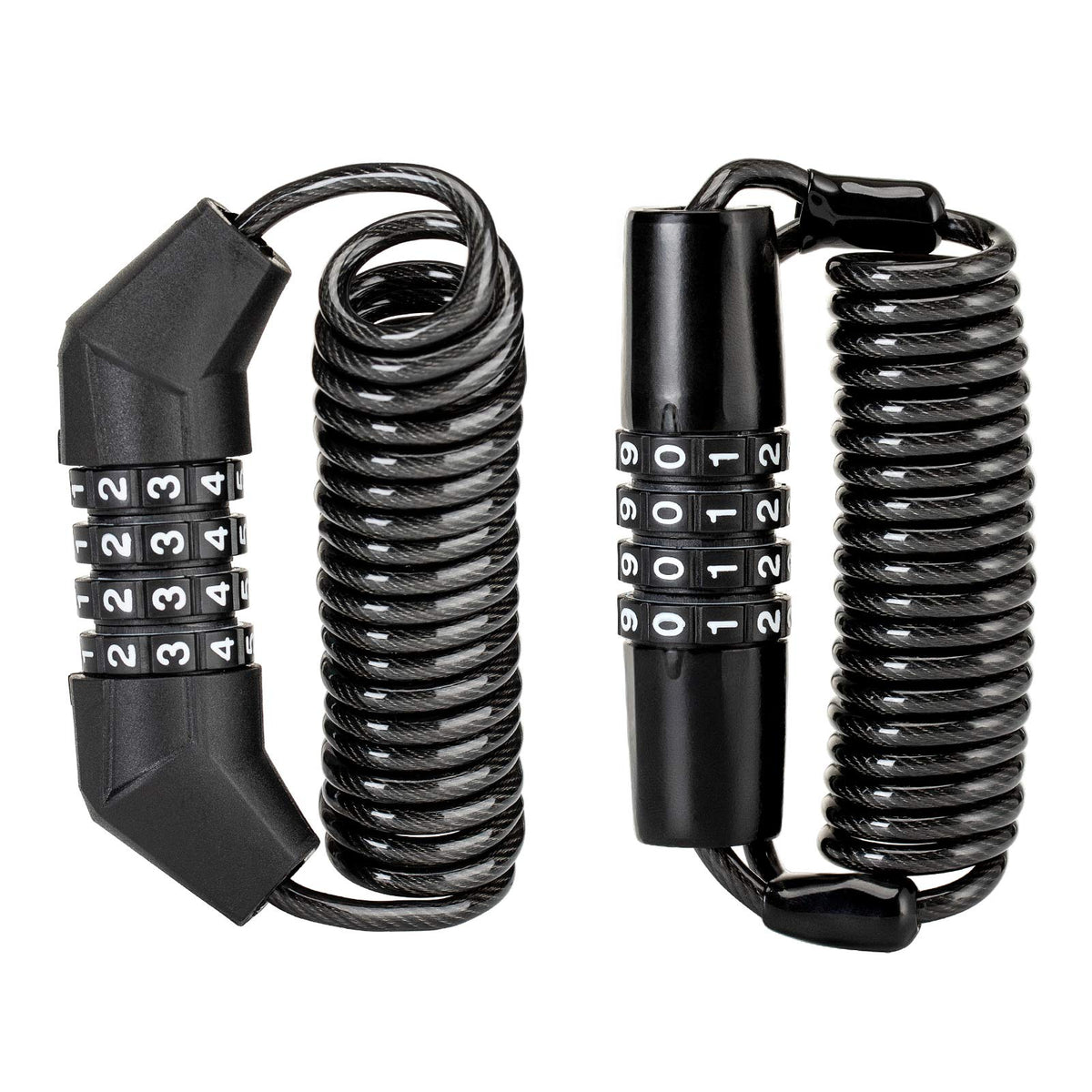 ROCKBROS Retractable Luggage Helmet  Lock 4 Digit Little  Black, 2Pcs - ROCKBROS