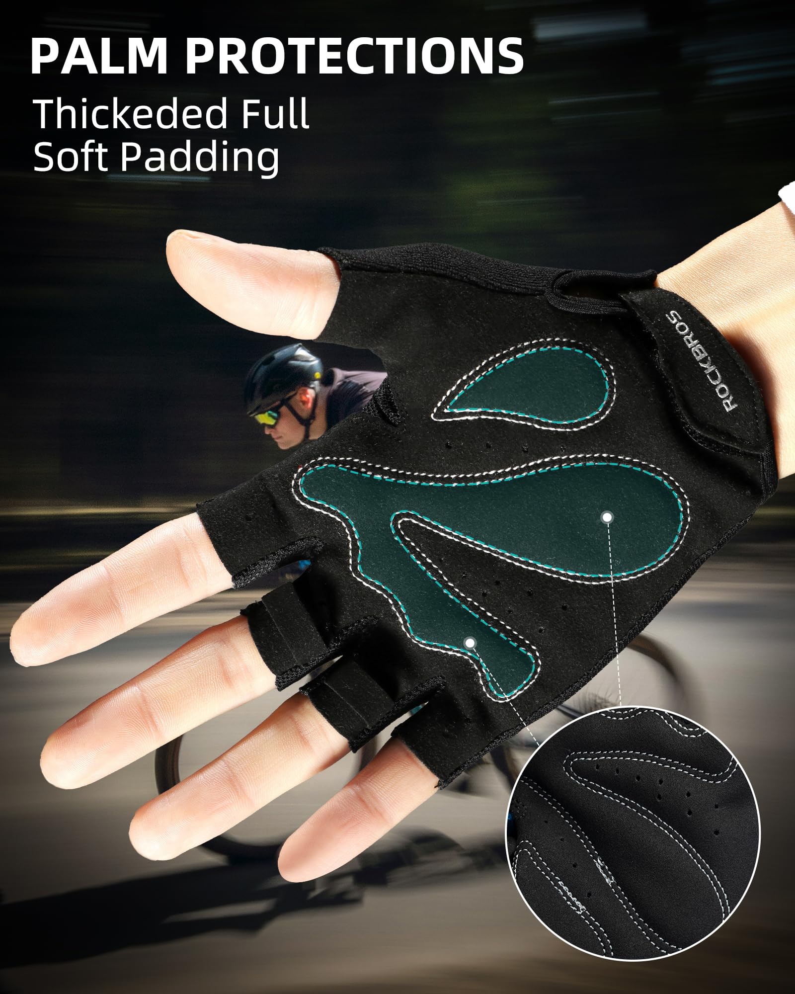 Guantes de Ciclismo para Hombres y Mujeres - Guantes de Bicicleta Transpirables