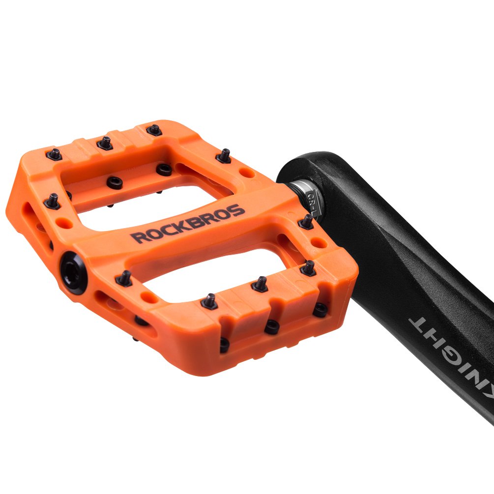 ROCKBROS Nylon Fiber Bicycle Platform Pedals for BMX MTB 9/16" - ROCKBROS