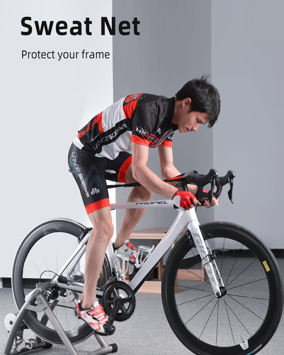 ROCKBROS Bike Sweat Guard, 11‘’ Wider Bike Trainer Sweat Guard