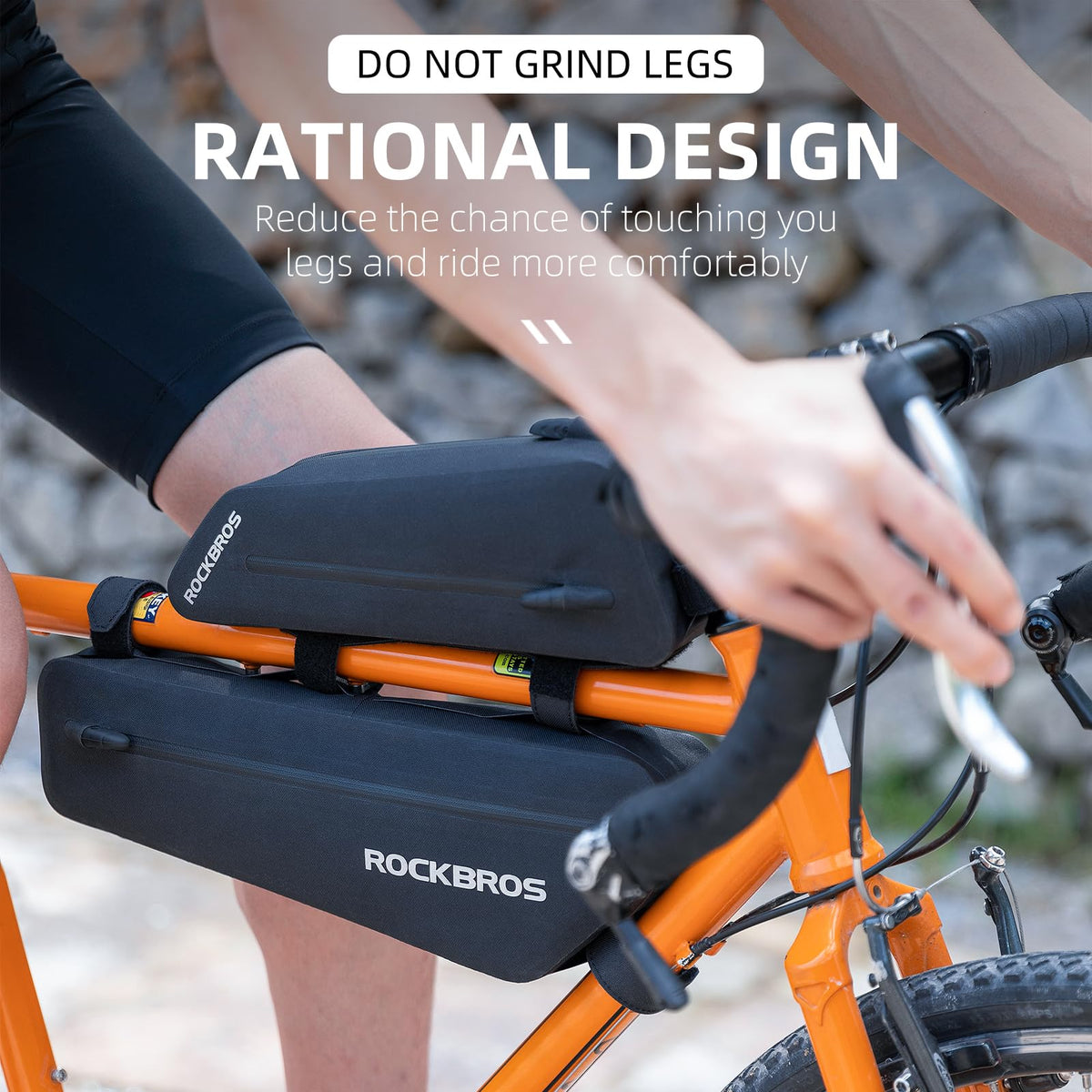 ROCKBROS Bike Top Tube Bag Bike Frame Bag For Super 73Waterproof  2 pieces combi