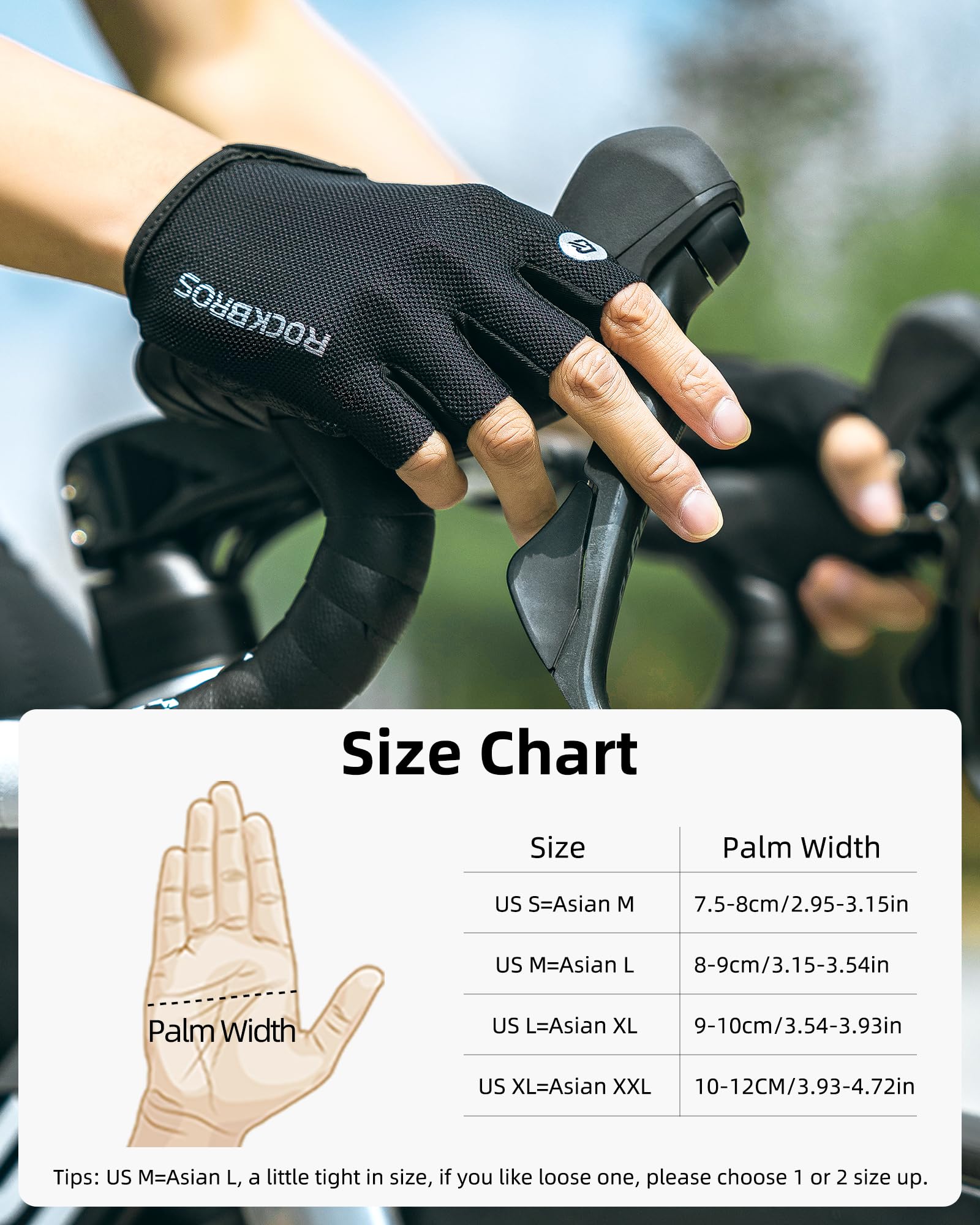 Guantes de Ciclismo para Hombres y Mujeres - Guantes de Bicicleta Transpirables