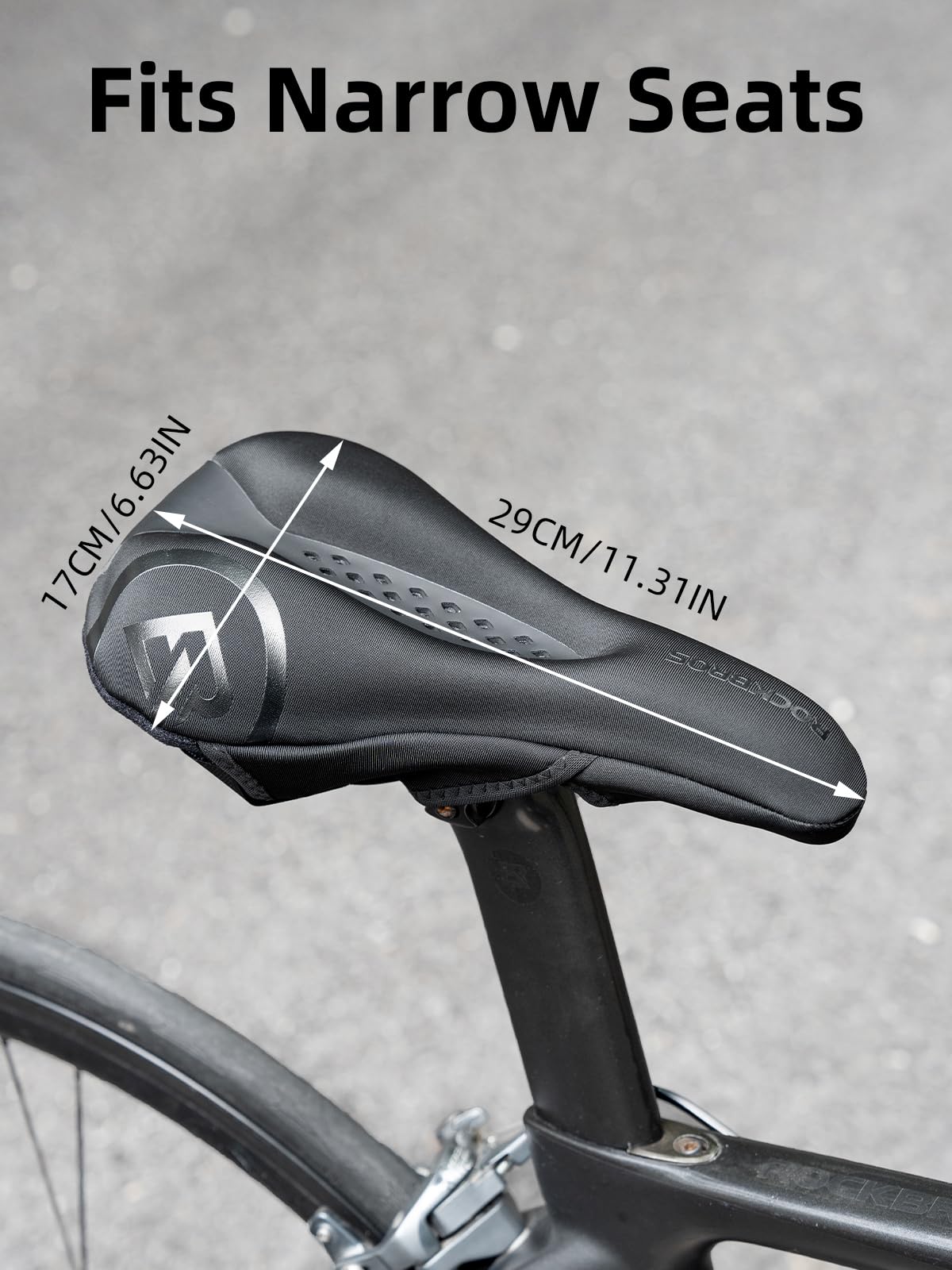 ROCKBROS Gel Bike Seat Cover Comfortable Padded Cushion for Peloton