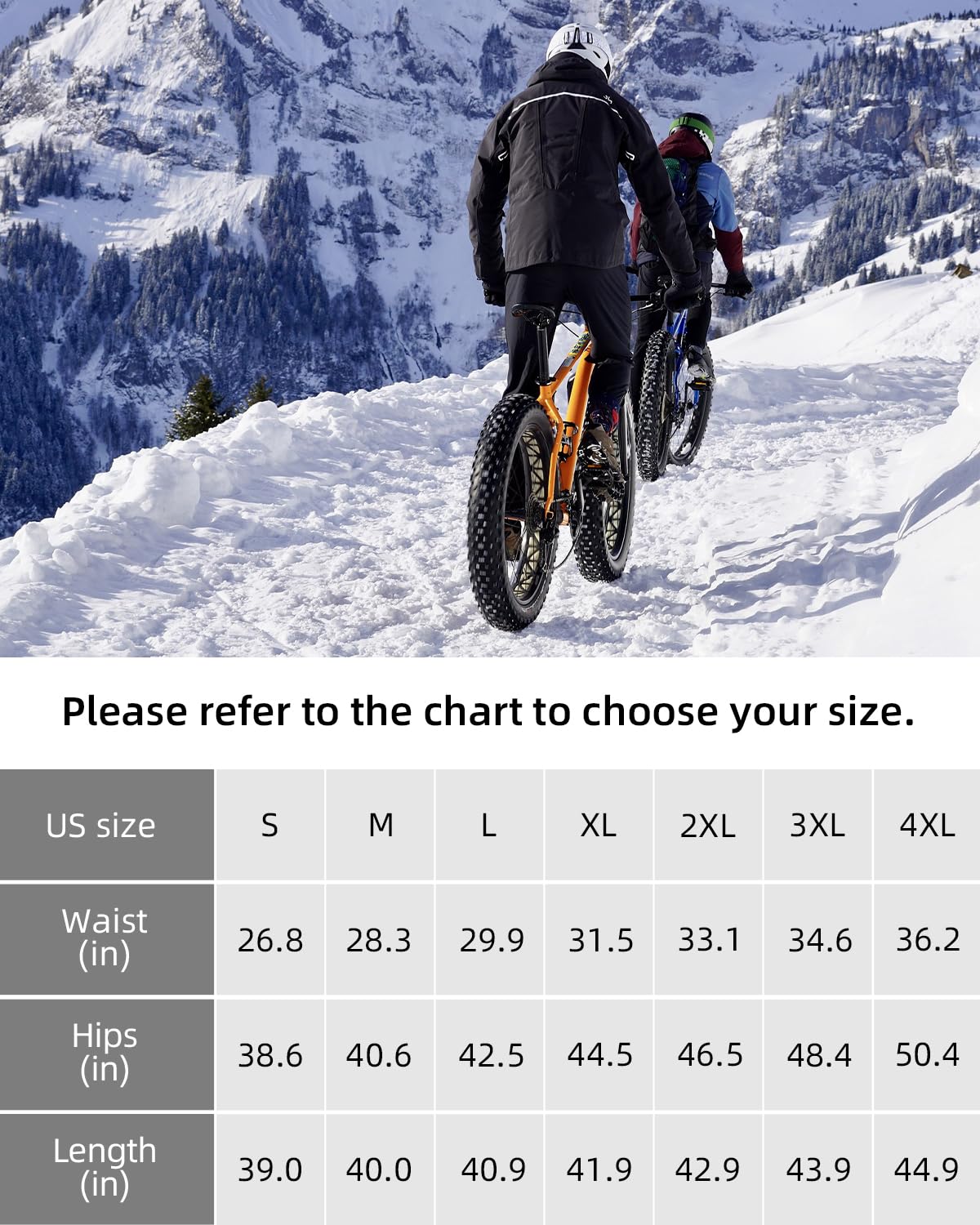 ROCKBROS Men¡¯s Windproof Winter Cycling Pants warmth fleece-lined for  outdoor hiking