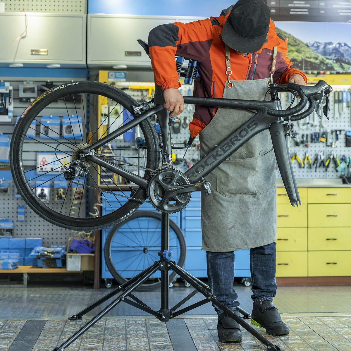 ROCKBROS Bike Repair Stand for Maintenance Height Adjustable - ROCKBROS