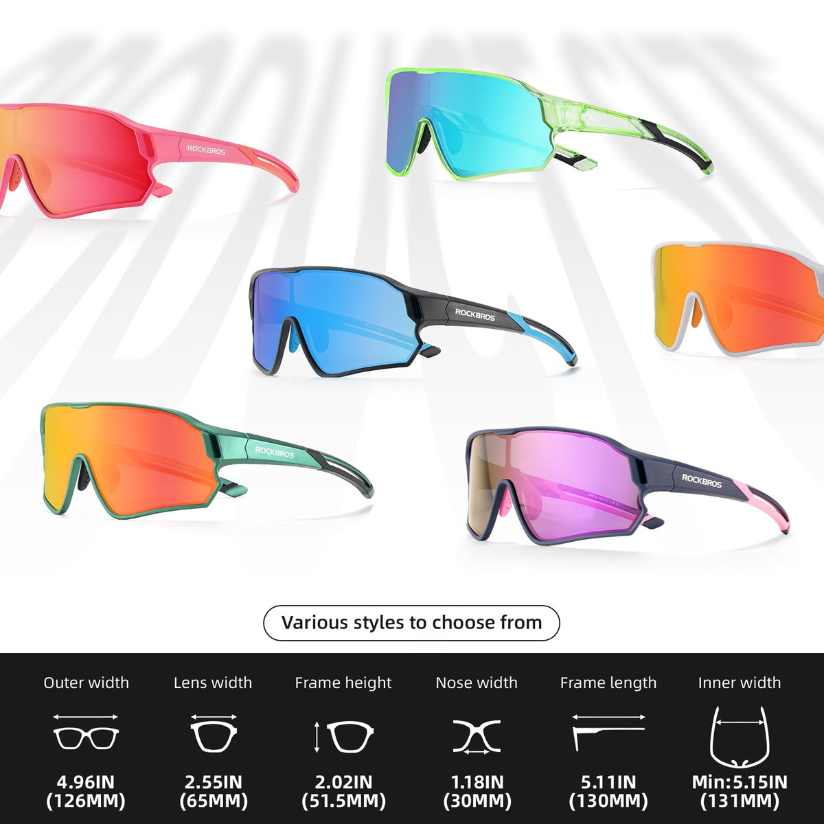 rockbros uv400 protection kids sunglasses in multiple colors#color_pink