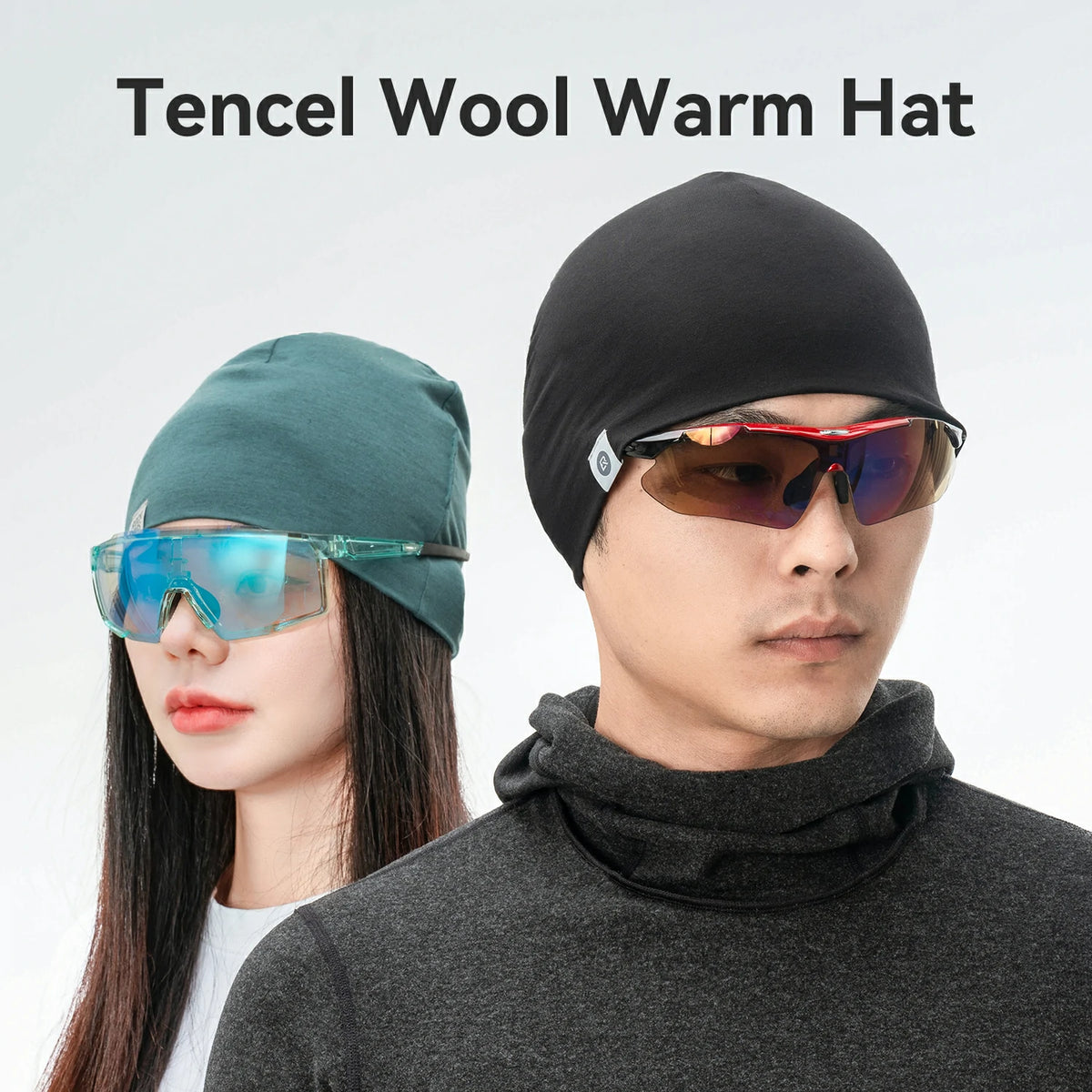 Gorro de lana merina cálido para invierno para hombre y mujer