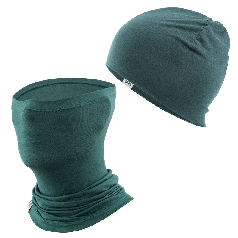 Winter Cap and Face Mask Set Merino Wool Thermal