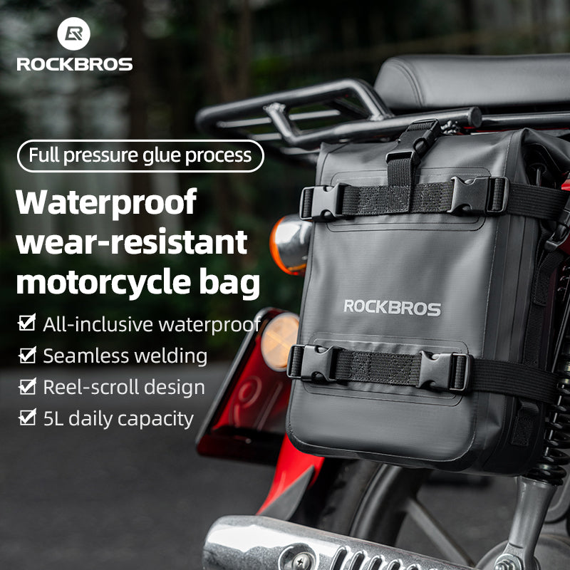 Bolsa lateral para barra protectora de motocicleta