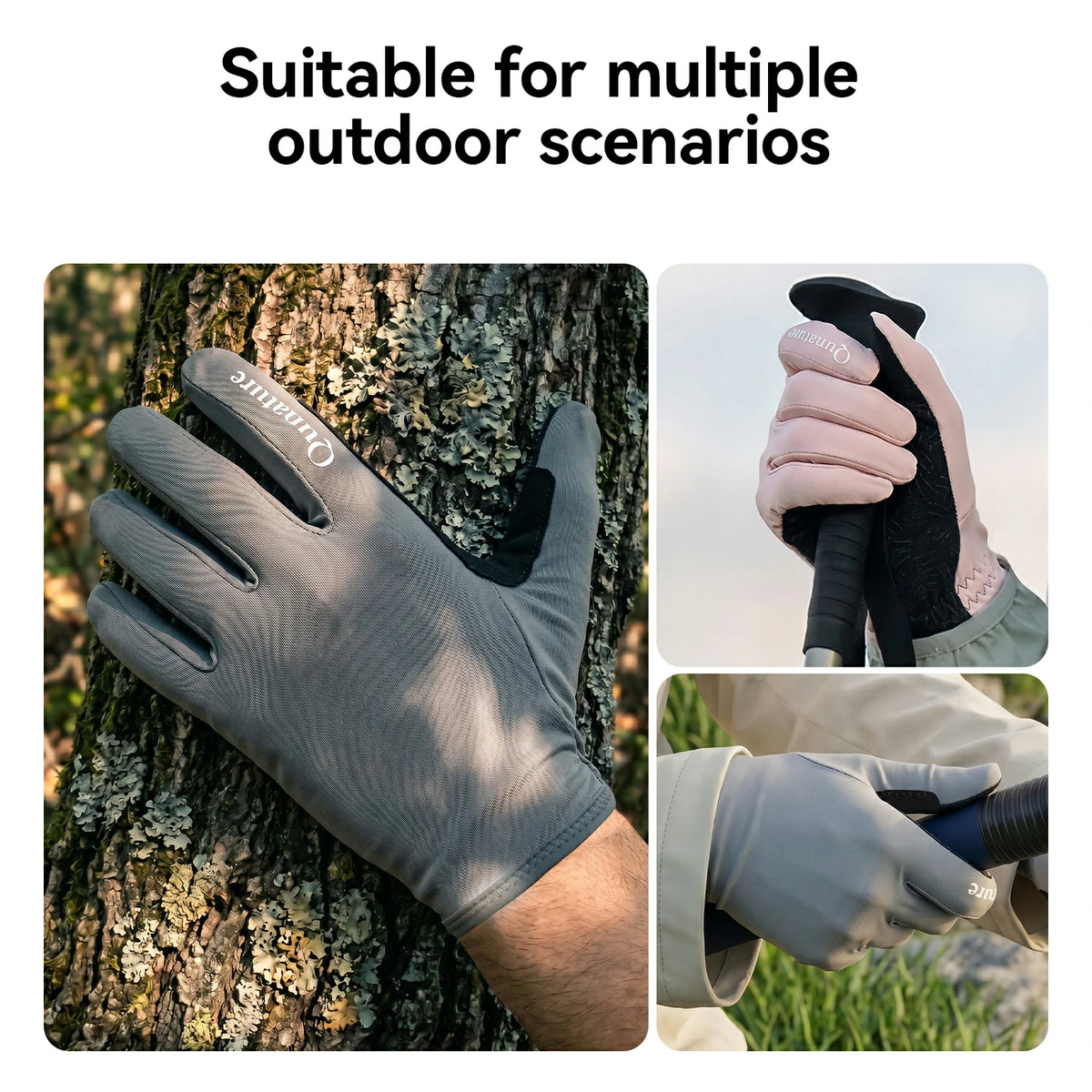 Outdoor gloves for cycling and fishing