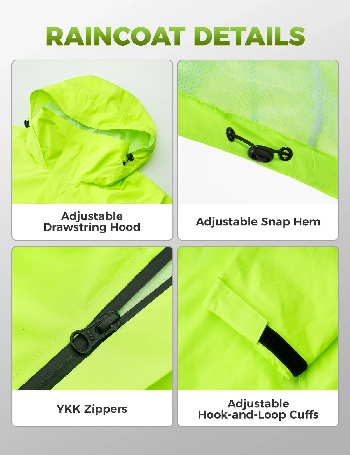 Rockbros waterproof cycling rain suit worn in wet weather conditions