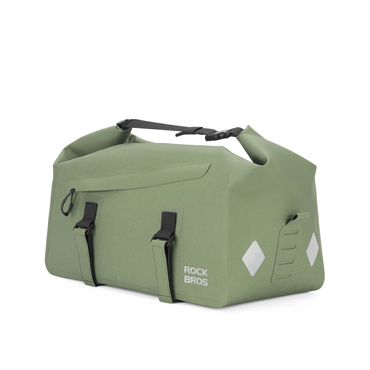 ridemate-100%-waterproof-bike-rear-rack-bag-16l#color_army green