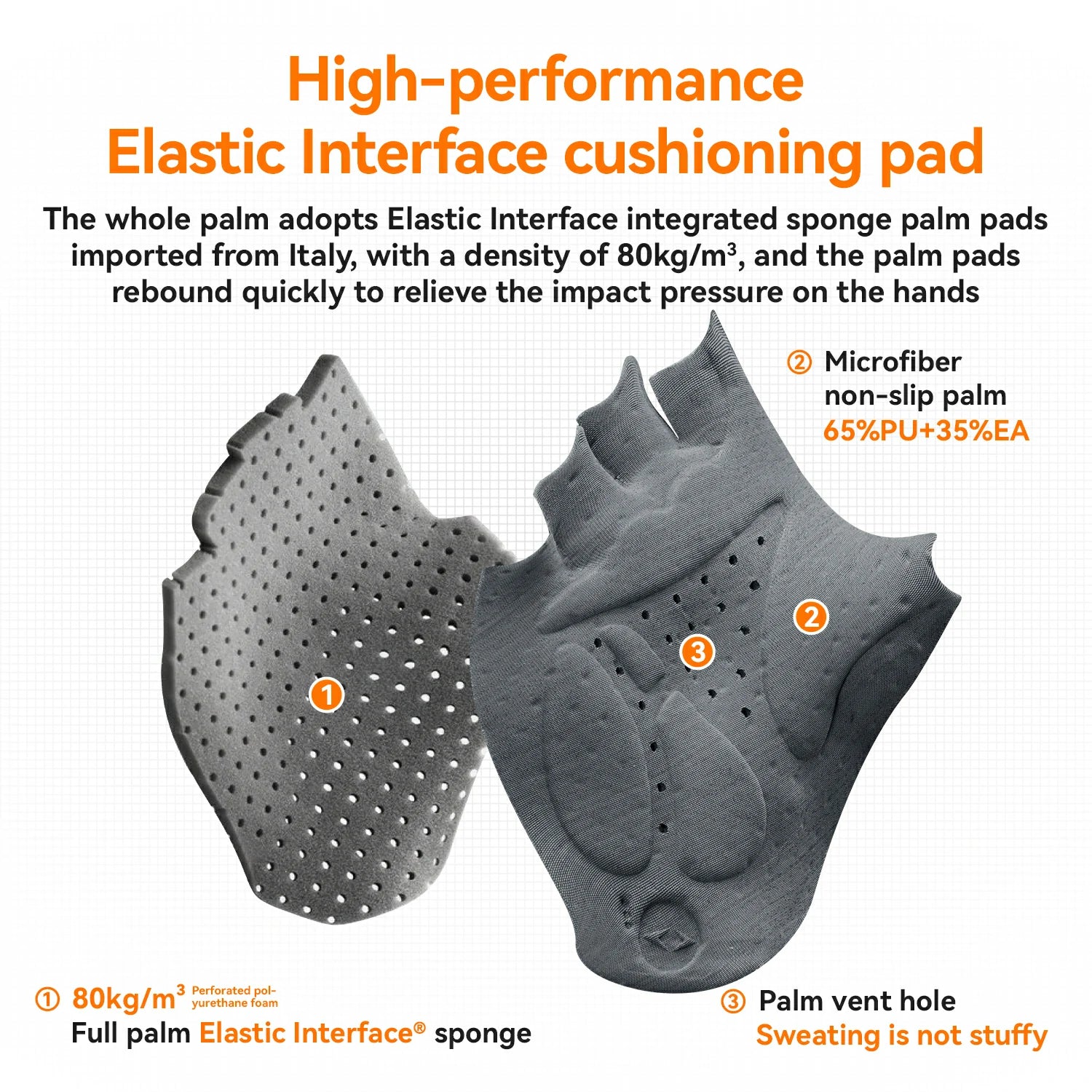 ROAD TO SKY Guantes de Ciclismo Largos Acolchados con Gel Elastic Interface®