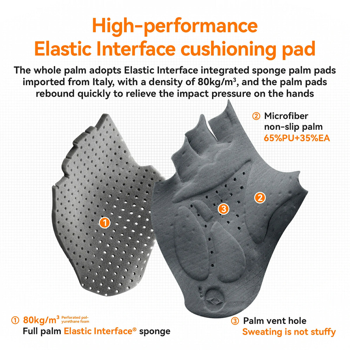 ROAD TO SKY Guantes de Ciclismo Largos Acolchados con Gel Elastic Interface®