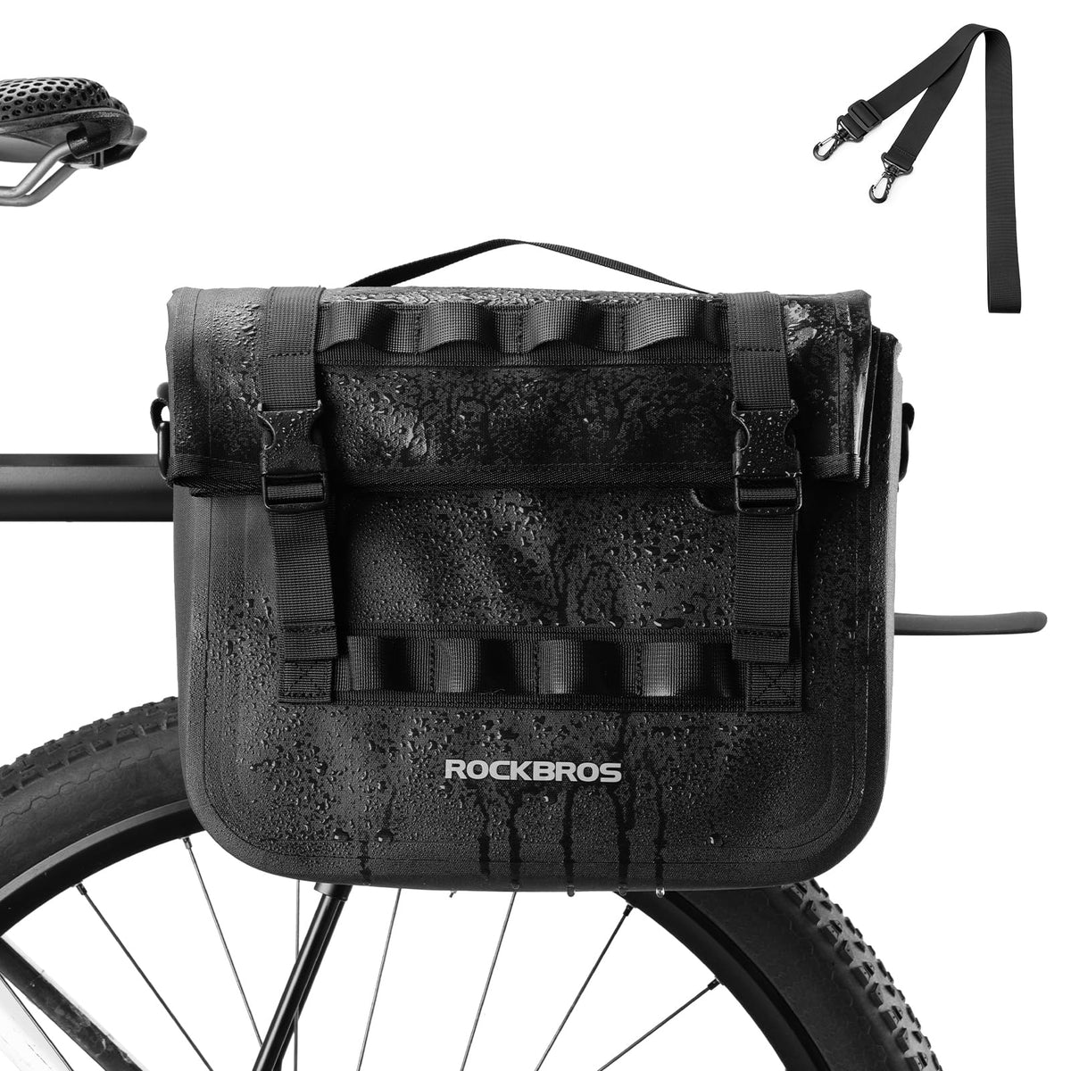 15l bike rack pannier bag