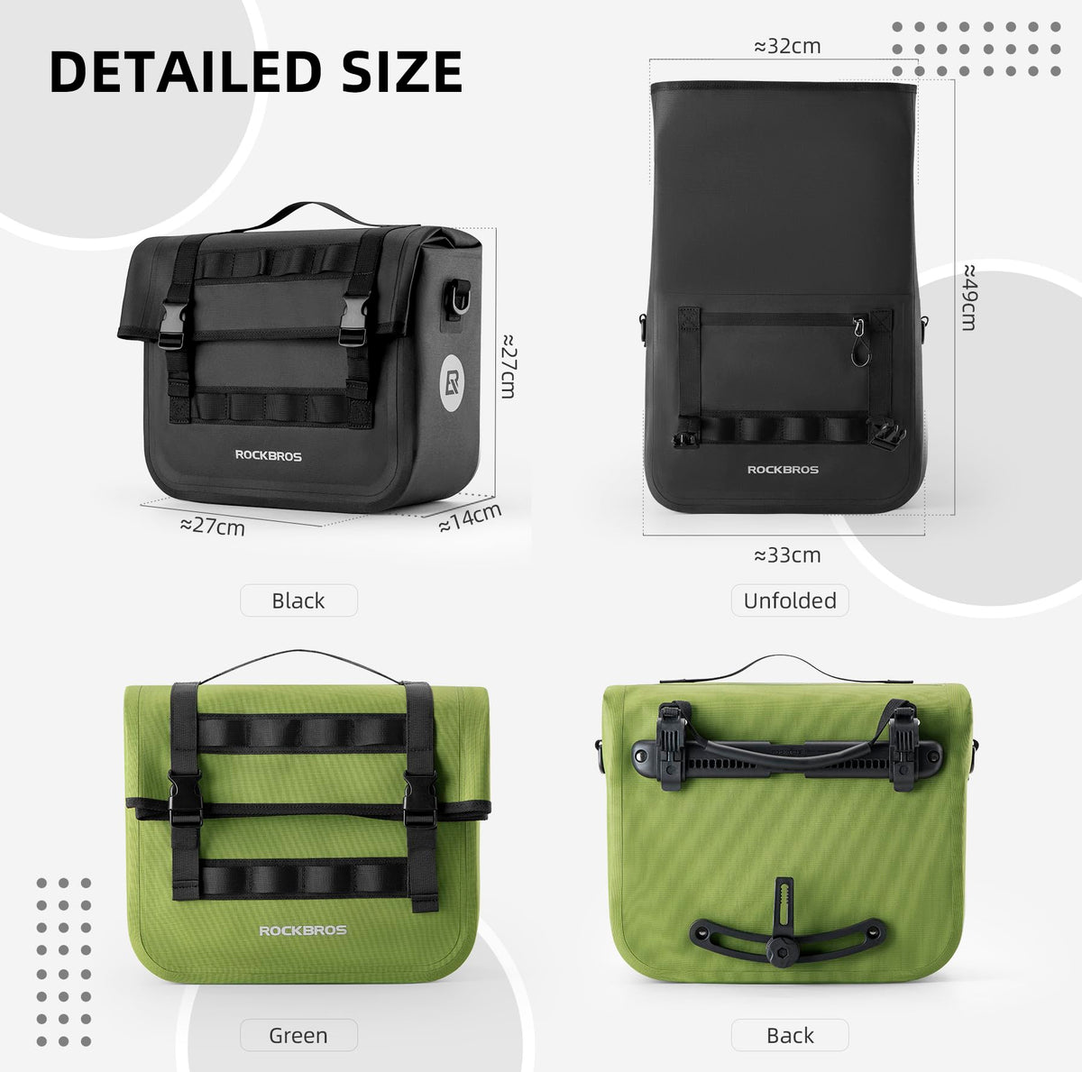rockbros panniers for bikes