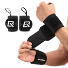 Muñequeras ROCKBROS de 22" con bucle para el pulgar de calidad premium para levantamiento de pesas
