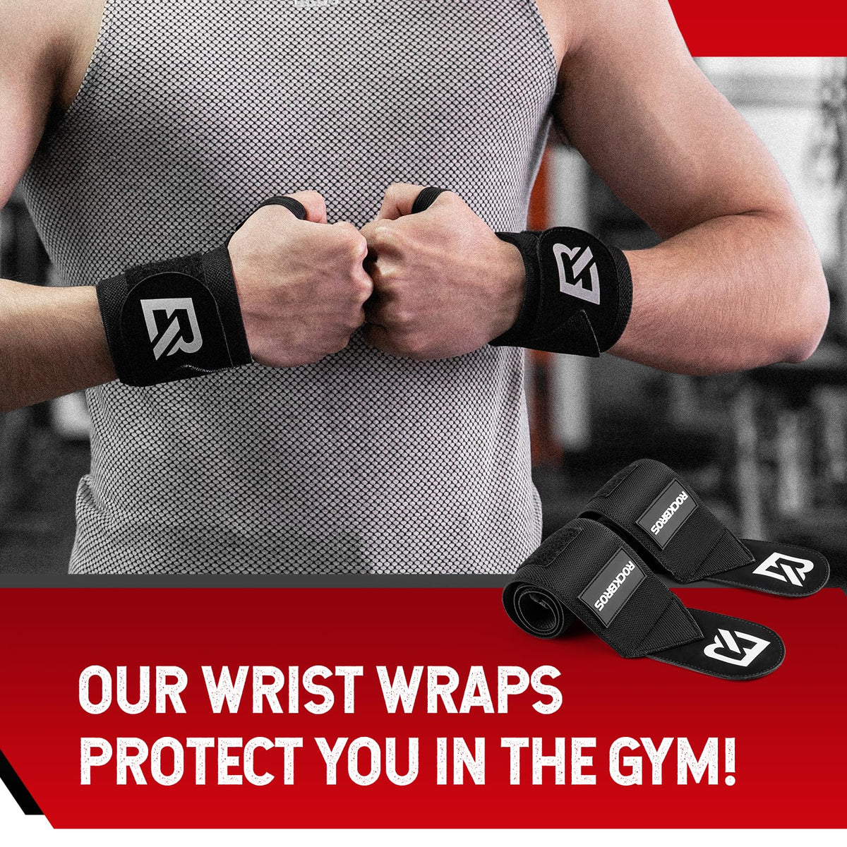 rockbros-22”-wrist-wraps-with-thumb-loop-premium-quality-for-weightlifting