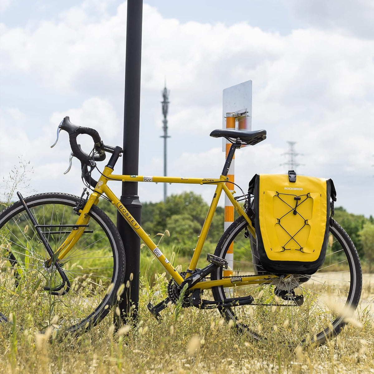 yellow rockbros bike bags#color_yellow
