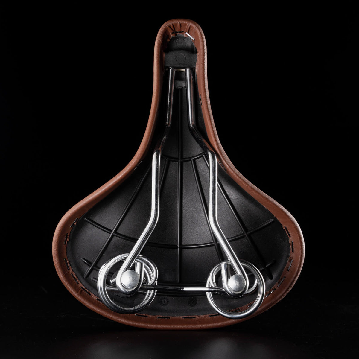 ROCKBROS retro style bike saddle featuring classic design with enhanced comfort and durability for vintage and city bikes.