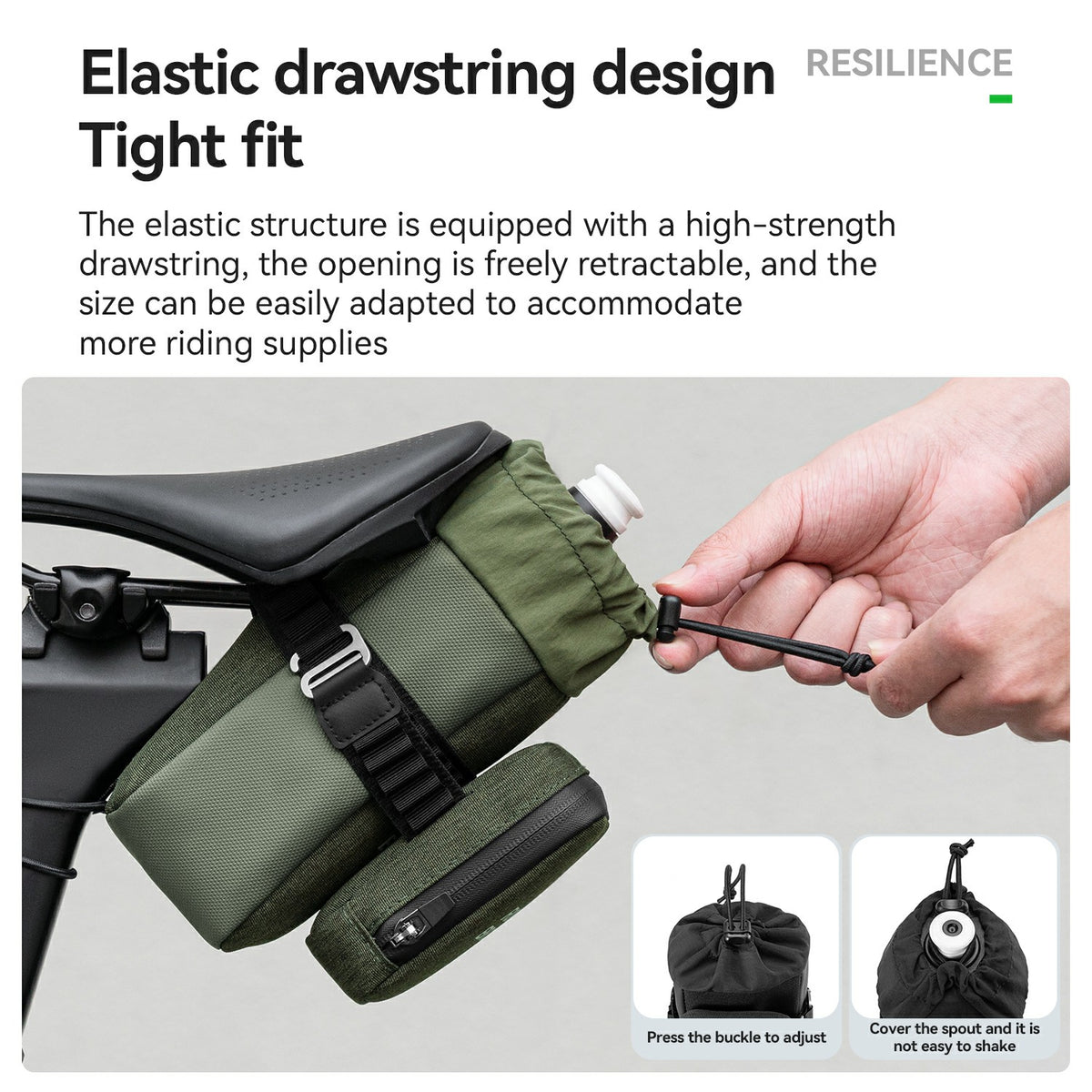 rockbros tail bag for mtb and road bike cycling